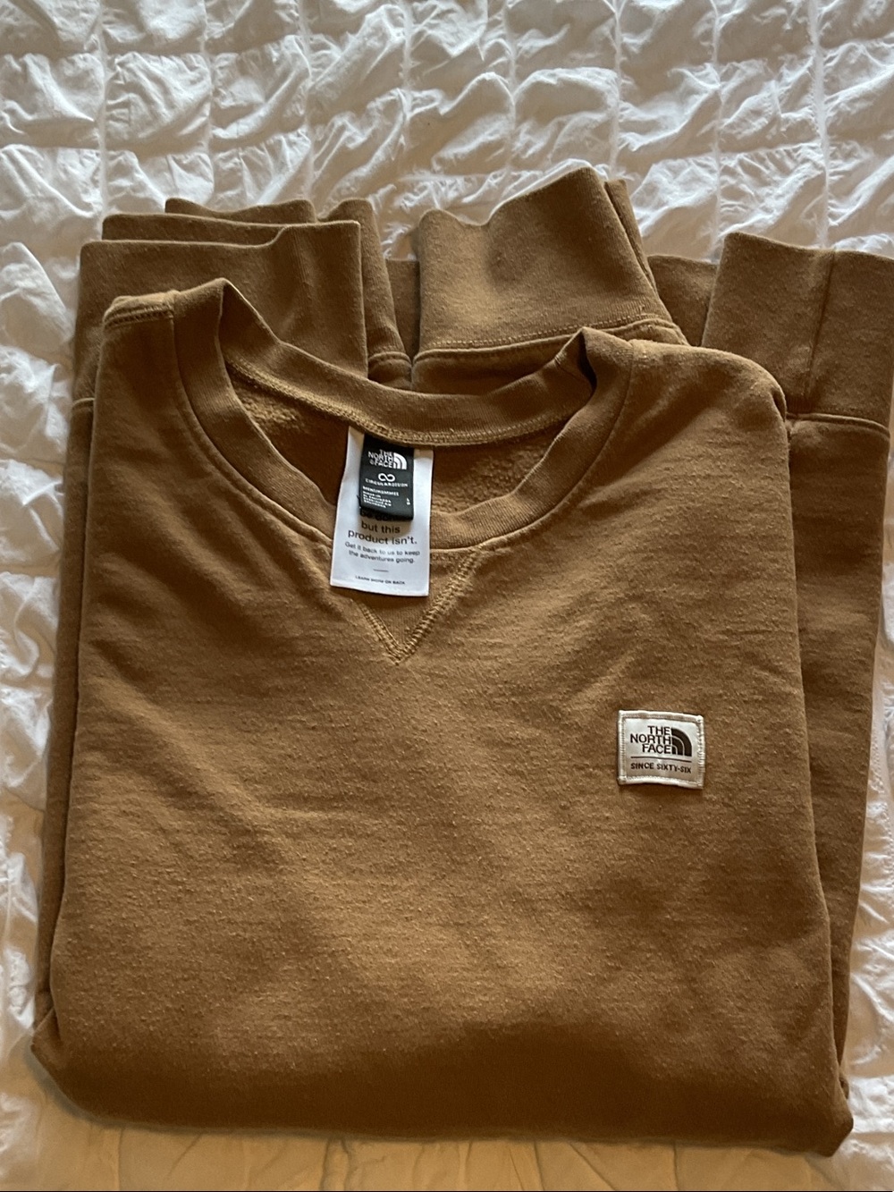 The North Face Men’s Crewneck Sweatshirt - Caramel